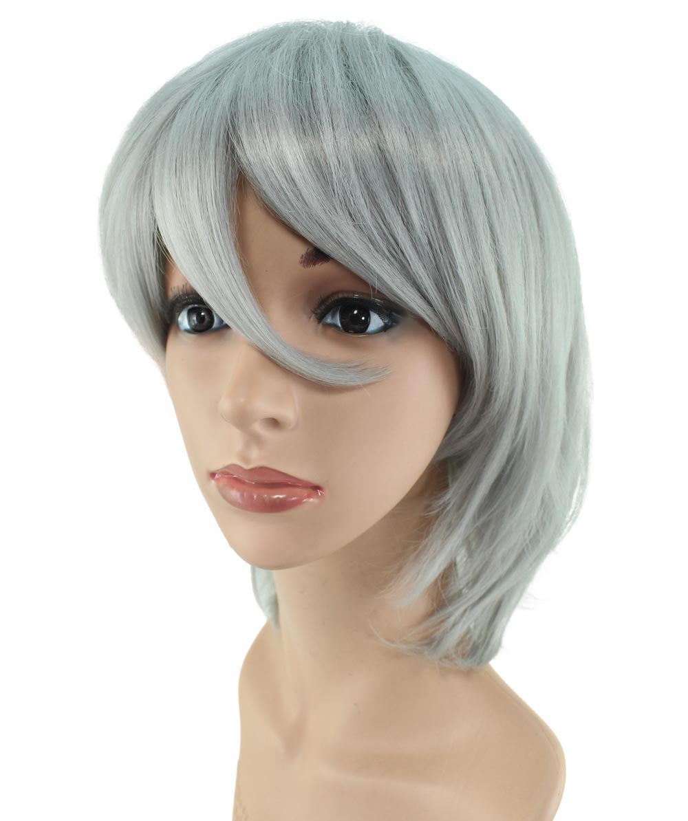 レディースファッション C-058 ミディアム C-ダークネイビー コスプレヒートスタイラブルウィッグ