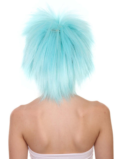 Wigs2you ハロウィンパーティープレミアムレディース H-1688 着け心地が良い とても快適 ファンキーパンク ライトブルーウィッグ