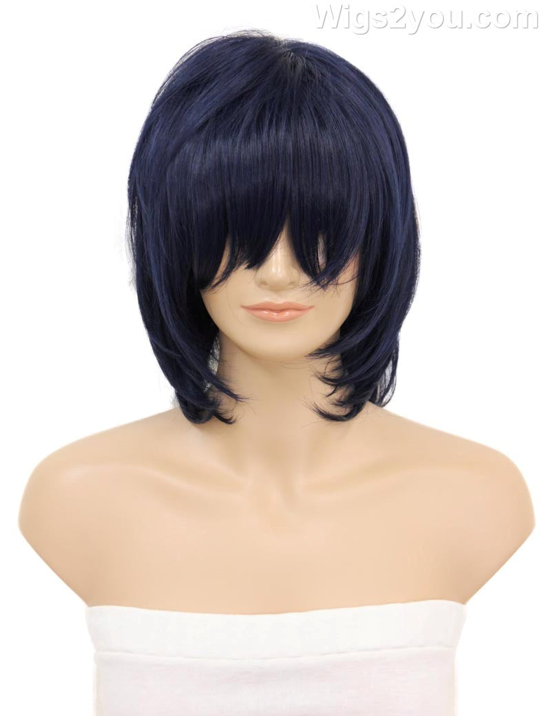 レディースファッション C-058 ミディアム C-ダークネイビー コスプレヒートスタイラブルウィッグ