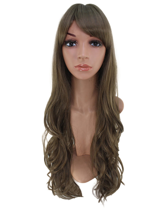 耐熱商品 ロングウィッグ ナチュラルウェーブで女の子らしいスタイルに 74cmで超ロング！ ウィッグネット付き W-519