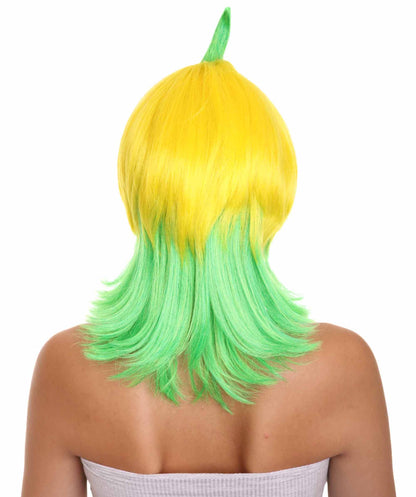 Wigs2you ハロウィンパーティ プレミアムレディース H-2041 着用しやすく とても快適 バナナクイーンイエロー＆グリーンウィッグ あなたの美しさを引き立てる