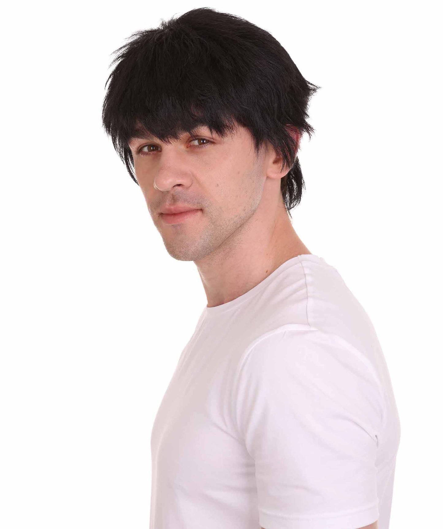 ハロウィンパーティ プレミアム男性用 H-4268 カンフー ブルース・リー コスプレウィッグ