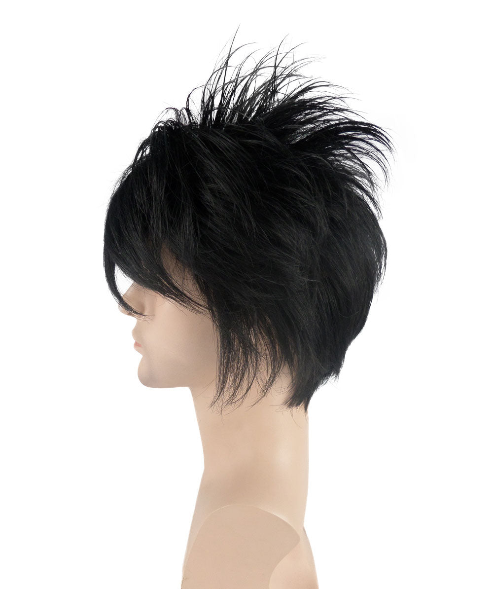 Wigs2you ハロウィンパーティー プレミアム メンズ H-645 シニスター アニメウィッグ ブラックカラー