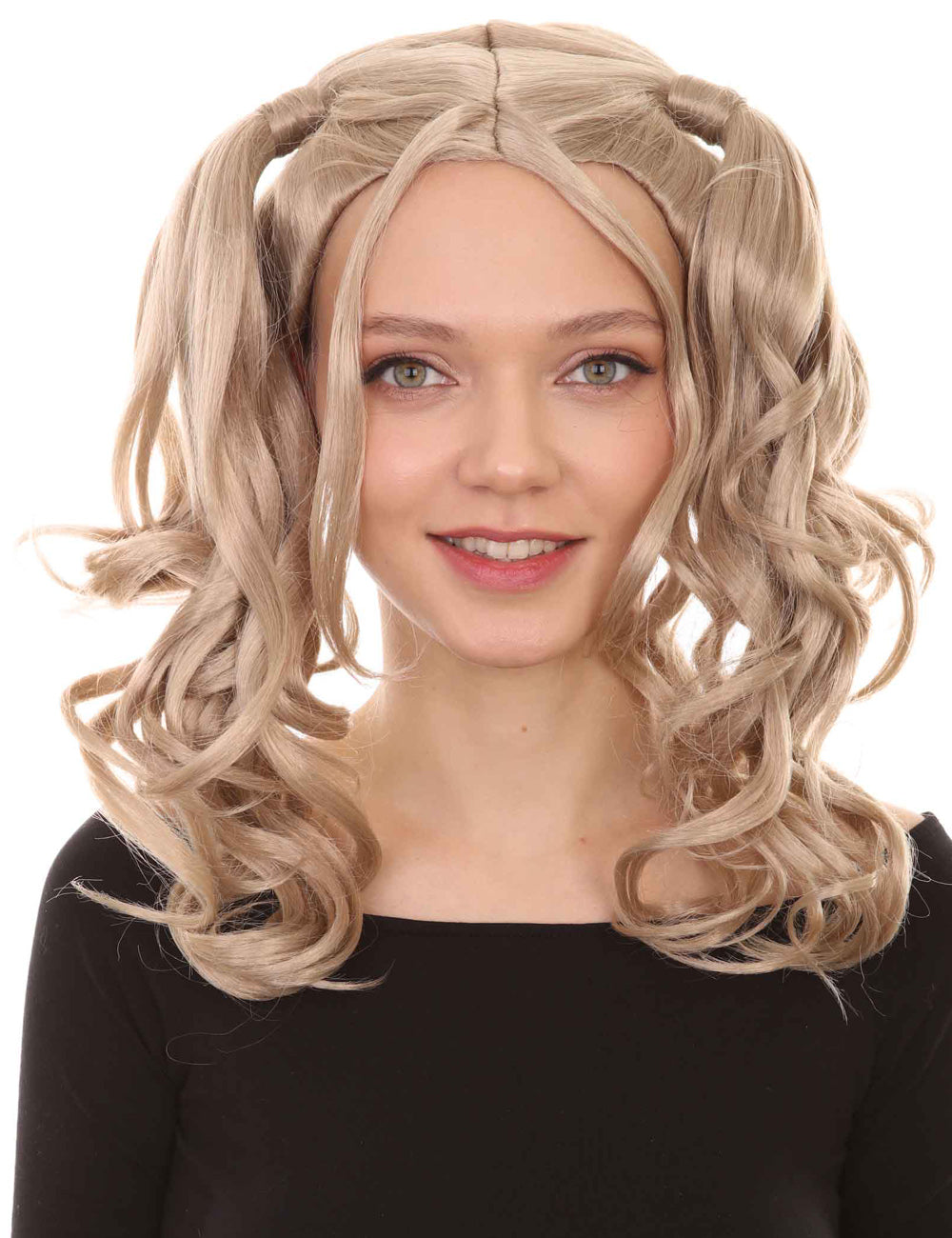 Wigs2you ハロウィン パーティー プレミアム レディース H-764 ドリー ピグテール ウィッグ ダークブロンド カラー