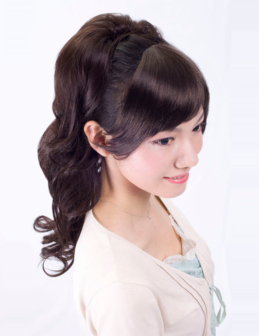 【Wigs2you】ヘアピース★ハーフウィッグ W-818