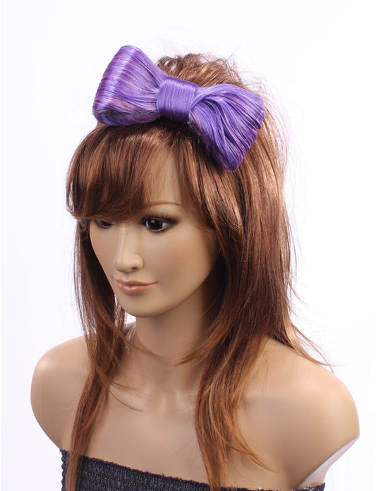 レディースファッション W-8209 ダブルパープル ヘアアクセサリー 合成繊維