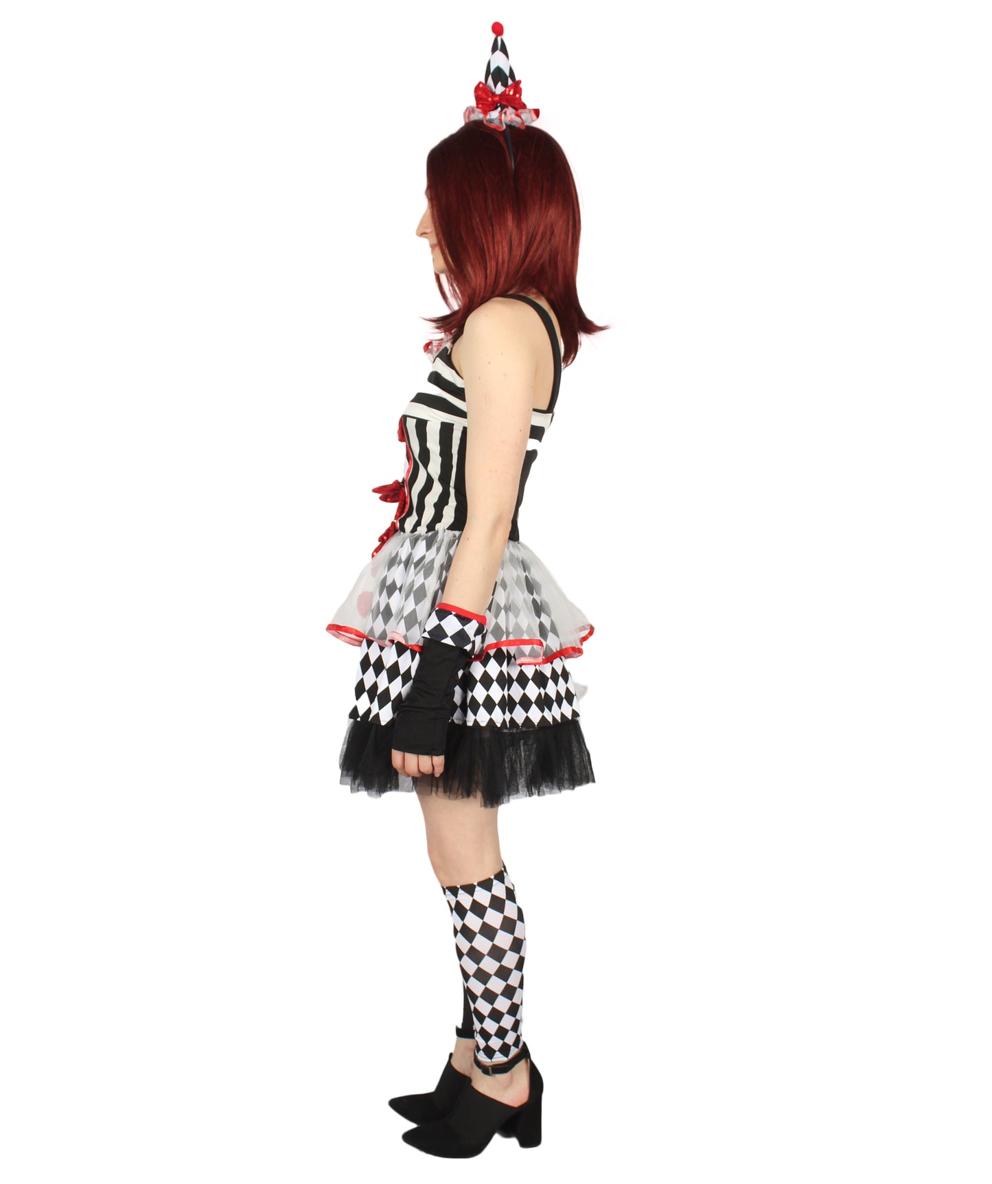 女性 JCP-171 のフライトフルクラウンスケアリーコスチューム マルチハロウィンコスチューム