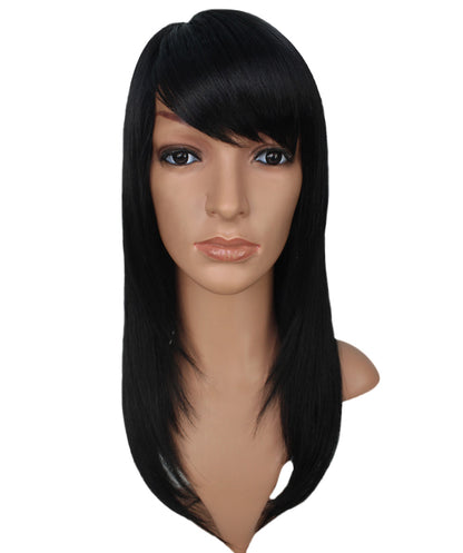 定番の人気商品です！ストレートロングスタイル  ウィッグ1つで簡単にサラサラヘアーに！ ウィッグネット付き W-407