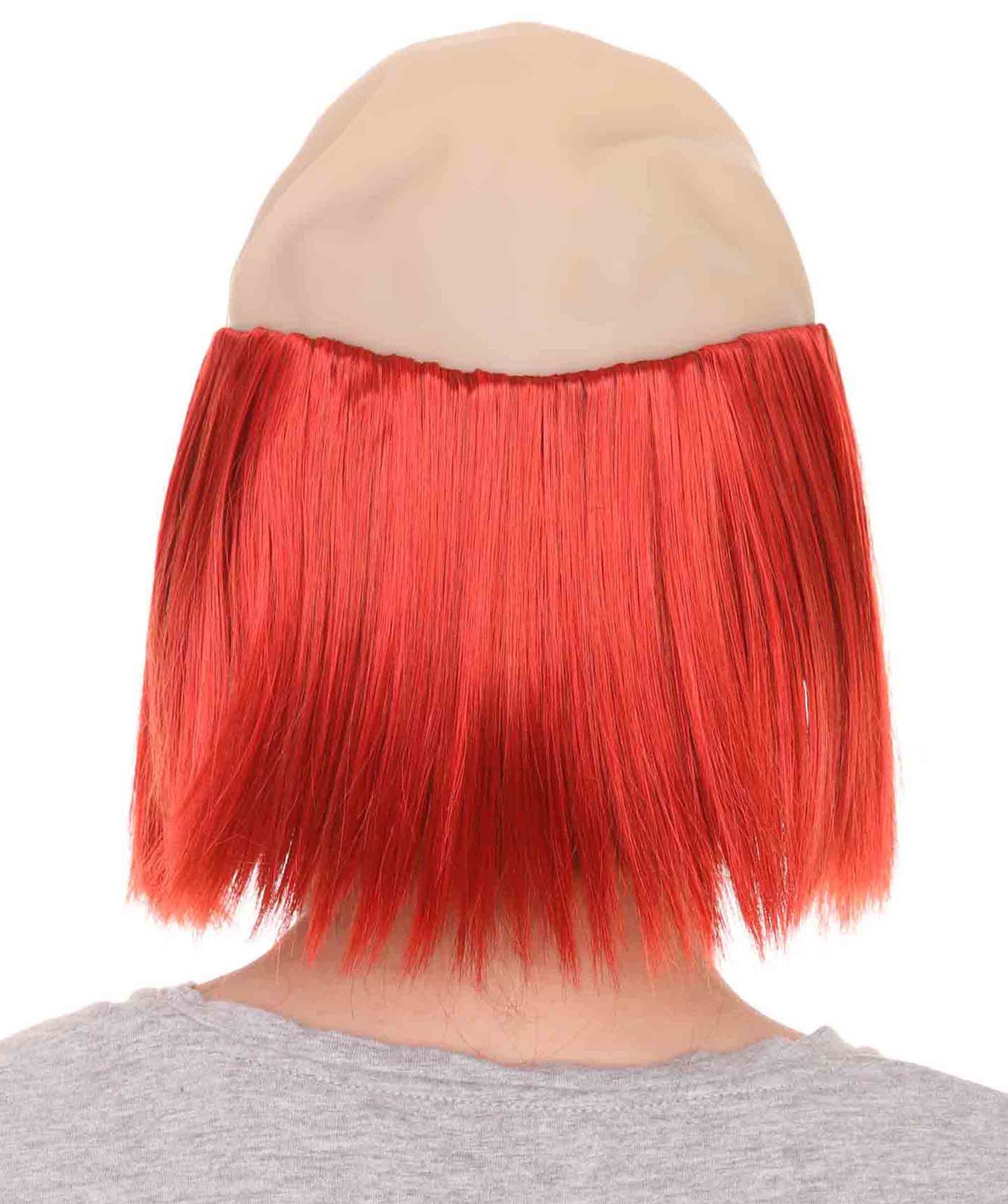 Wigs2you ハロウィンパーティープレミアム H-2137 バルドストレート男性クラウンレッドウィッグ あなたのためにカスタマイズ 男性の髪の部分の調整プロセス
