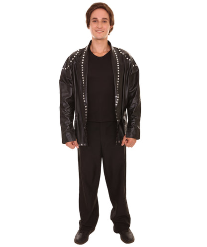 男性 JCP-204 のモダンPUレザージャケットコスチューム ブラック コスプレコスチューム