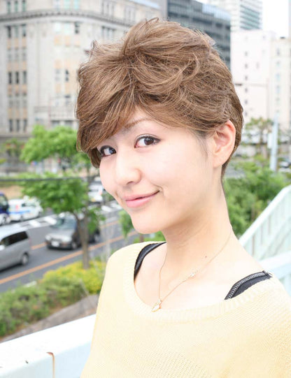Age 30-40 短い HHB-036 タイムレスエレガンス ナチュラルテクスチャ ヒューマンヘアブレンド
