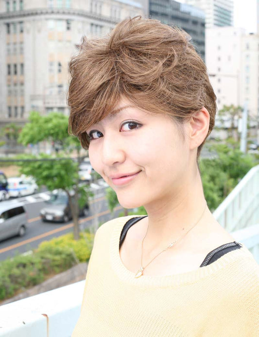 Age 30-40 短い HHB-036 タイムレスエレガンス ナチュラルテクスチャ ヒューマンヘアブレンド