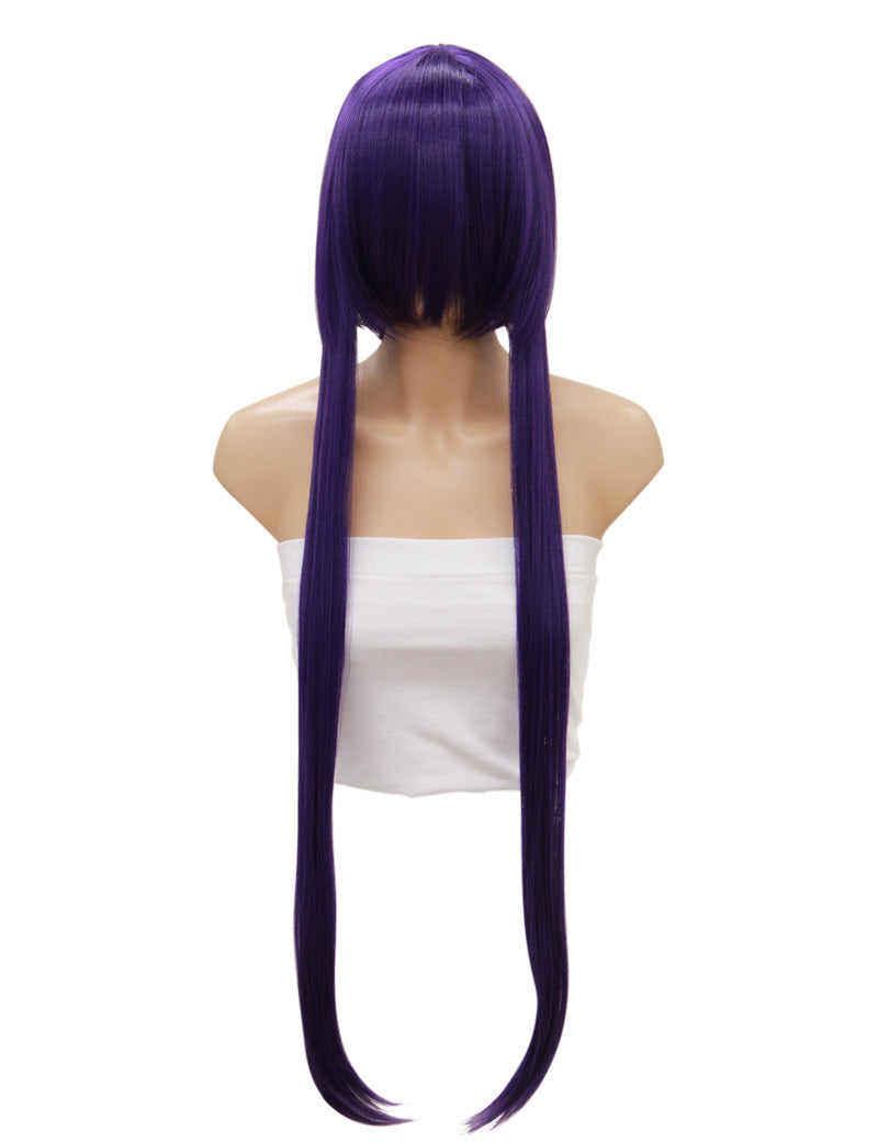レディースファッション C-013 ロングストレート C-パープル コスプレ ヒートスタイルウィッグ