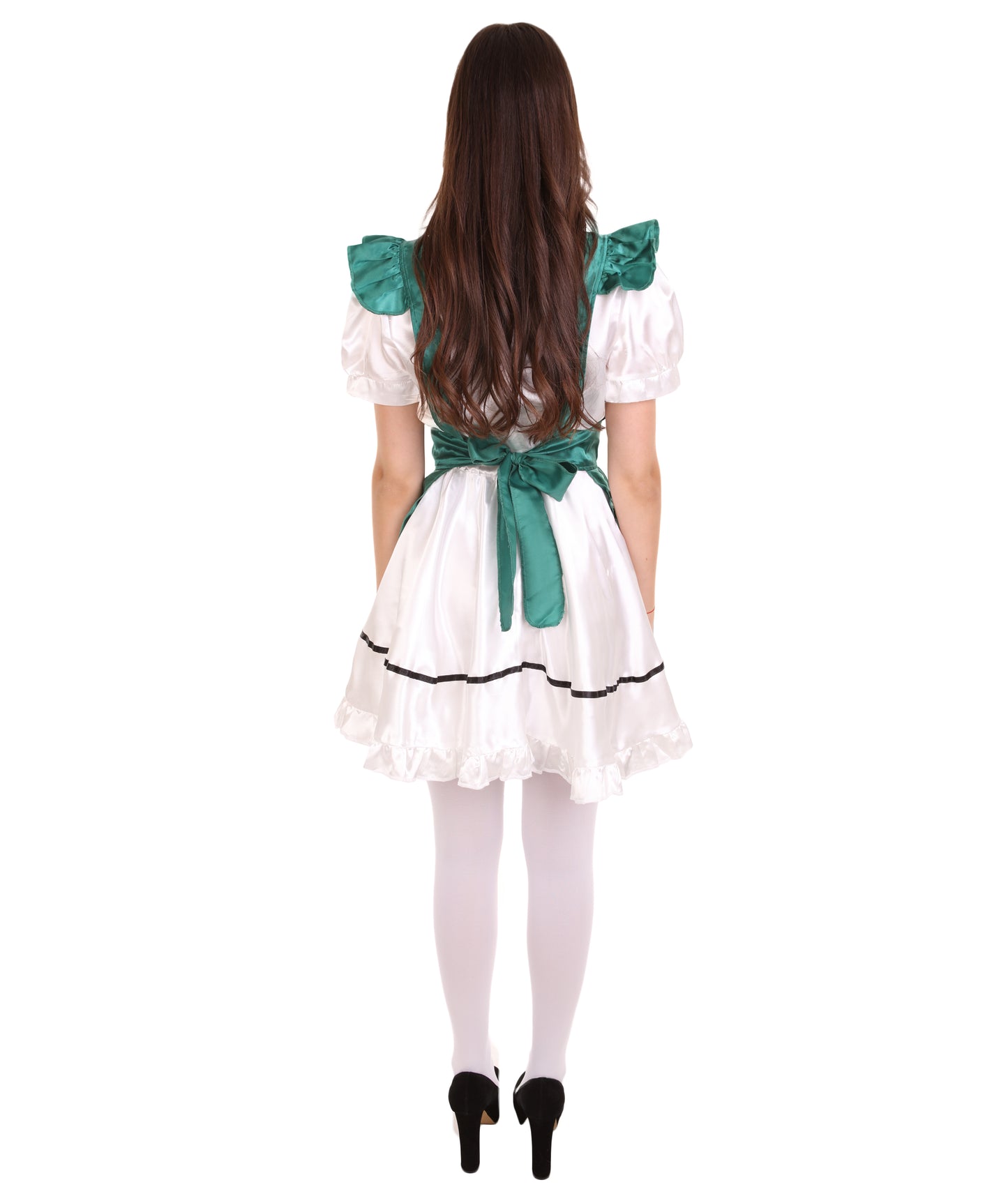 女性用 JCO-326_9 アニメ コスプレ フレンチメイド ファンシー ドレス ダークグリーン コスプレ コスチューム