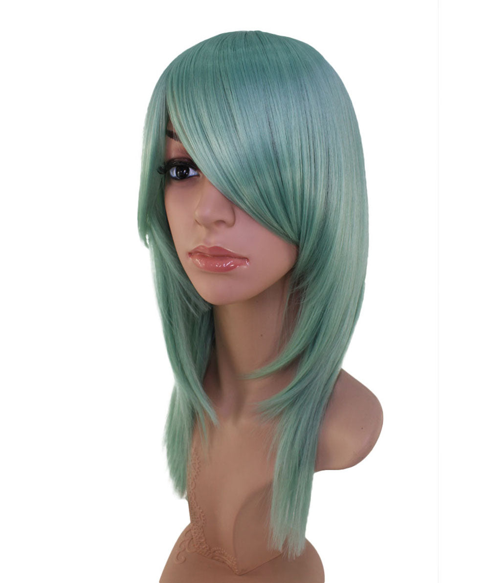 レディースファッション C-071 ロングストレート C-ワインレッド コスプレヒートスタイラブルウィッグ
