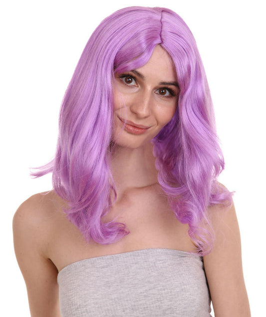 Wigs2you ハロウィン パーティー プレミアム レディース H-1281 着けやすい 快適なフィット感 パープル ページボーイ ウィッグ