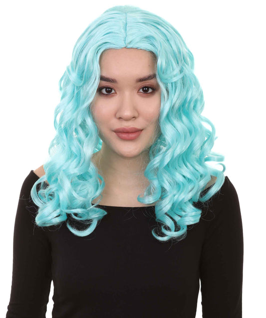 Wigs2you ハロウィンパーティープレミアム レディース H-1088 アリスウィッグ 鏡の国のアリス ブルーレイク色
