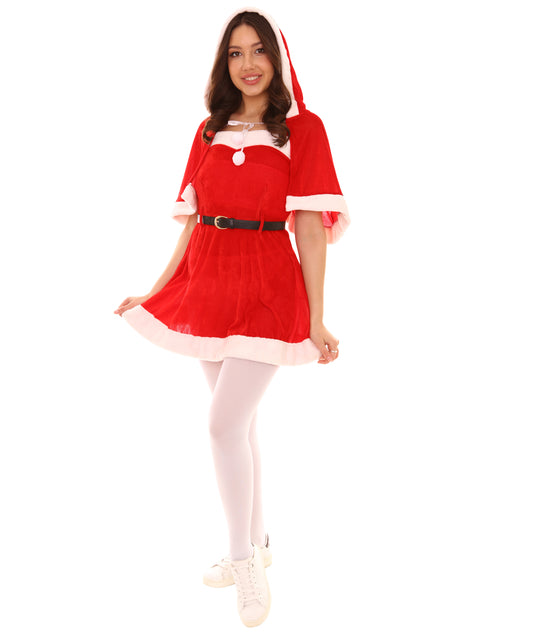 Wigs2you.com JCX-004女性のクリスマスサンタクロース短いスカートコスチューム,コスプレ衣装 。