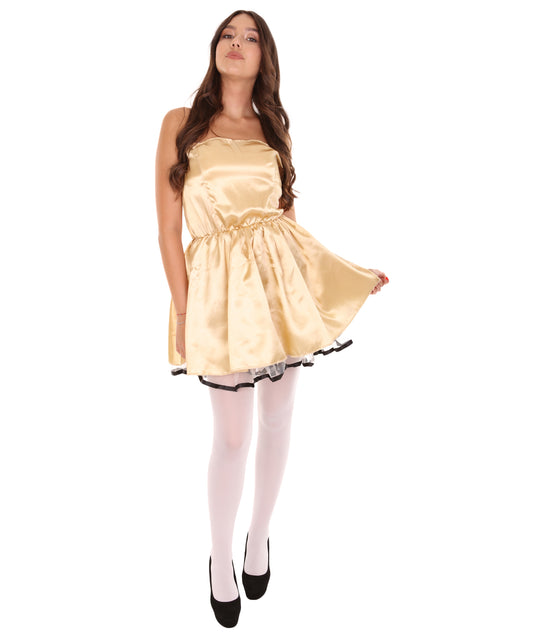 女性用 JCO-342_5 50s プロムドレス コスプレ ゴールド コスチューム