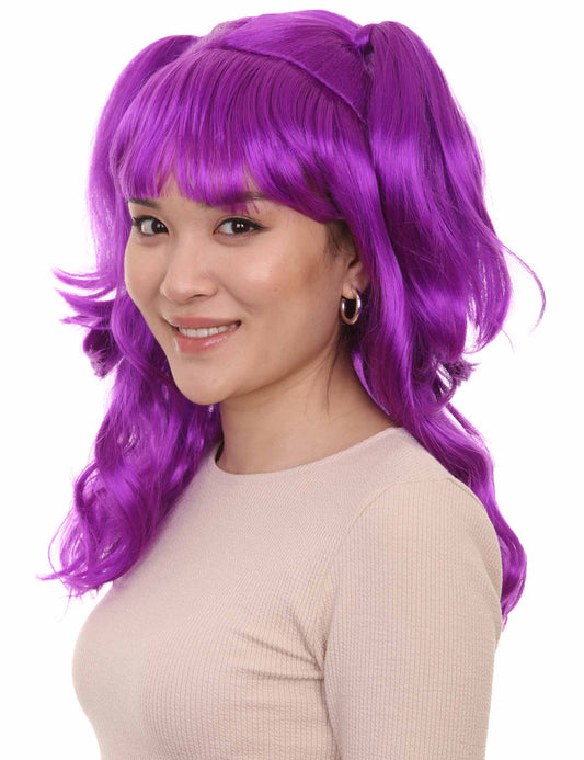 Wigs2you ハロウィンパーティー プレミアム レディース H-791 バナナエンジェルウィッグ ネオンパープル色