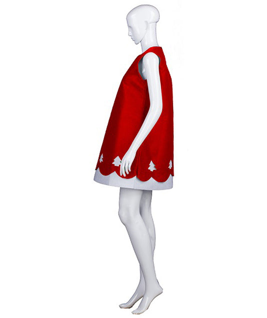 大人女性用！ツリー柄ミニワンピース！クリスマスにおすすめ。JCX-032