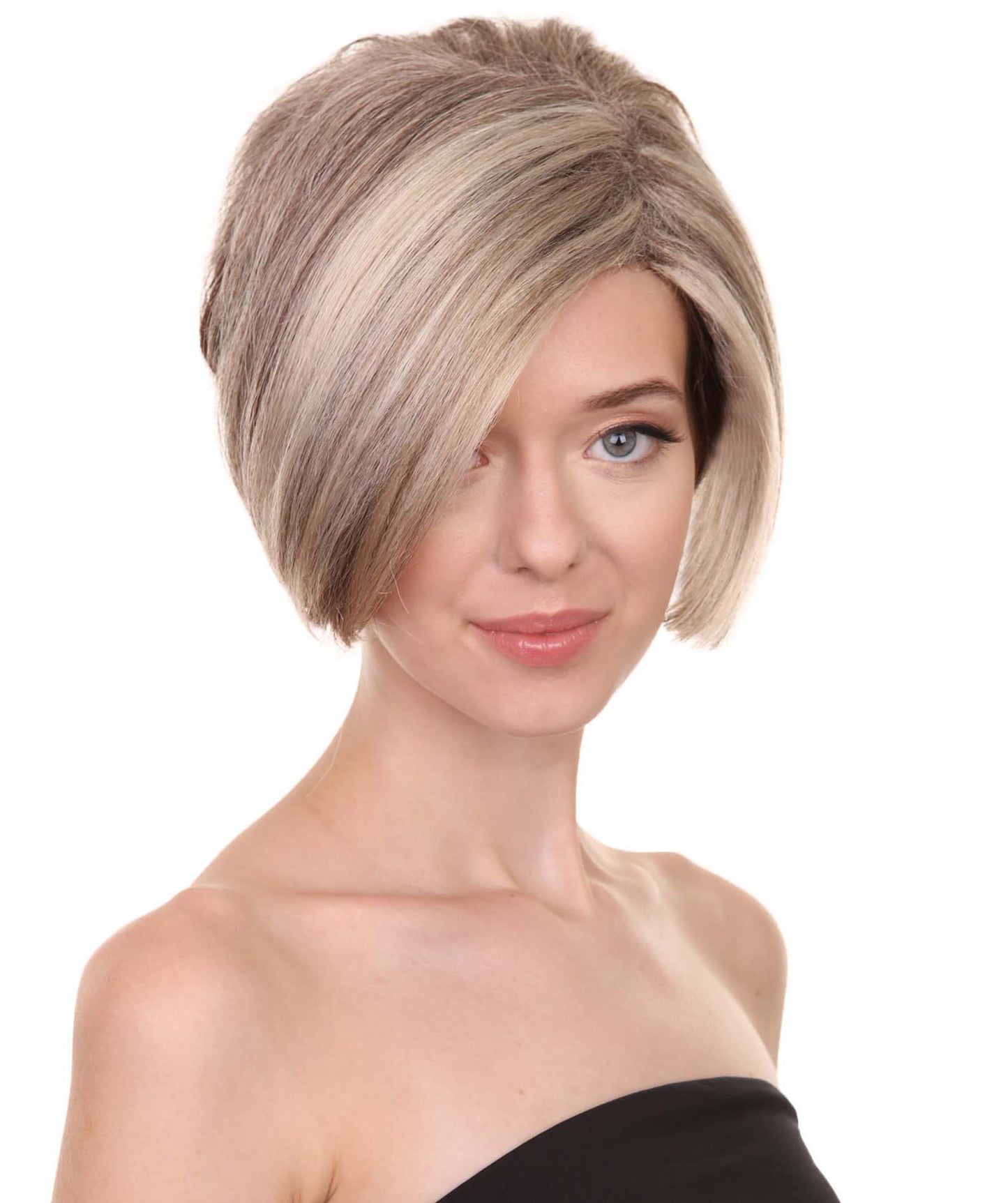 プレミアムハロウィンパーティー H-5371 女性用 ショートクラシック ミニバンカレンマムウィッグ ブロンド