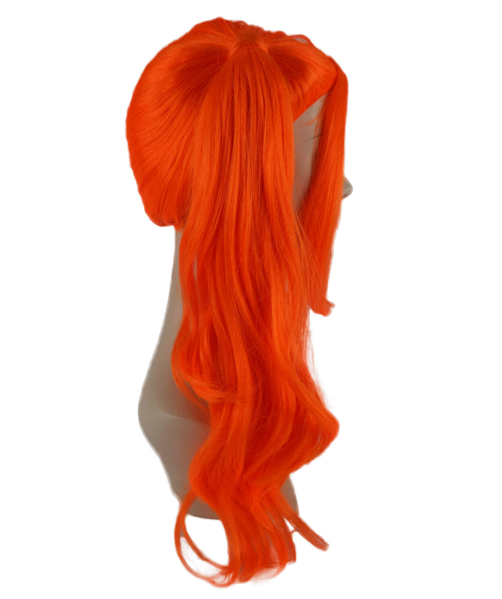 Wigs2you ハロウィンパーティー プレミアム レディース H-735 ドリー ピグテール ウィッグ ネオンオレンジカラー