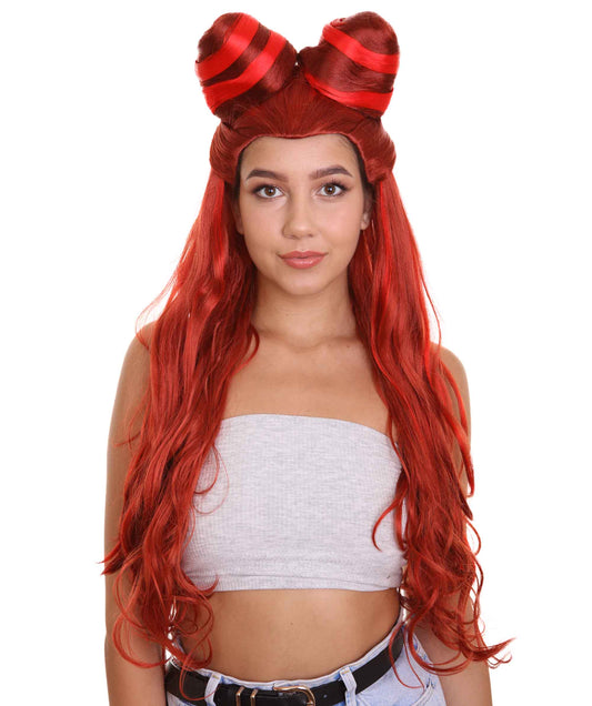 ハロウィンパーティープレミアム大人の女性用 H-2528 ポイズンアイビーウィッグ 現代の淑女のためのエレガントなウィッグへの一歩