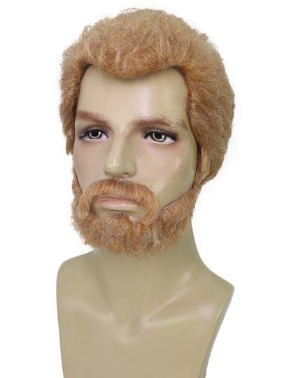 ハロウィンパーティープレミアム大人用メンズ「シンデレラ」のレディ・トレメイン茶色のウィッグ H-5688