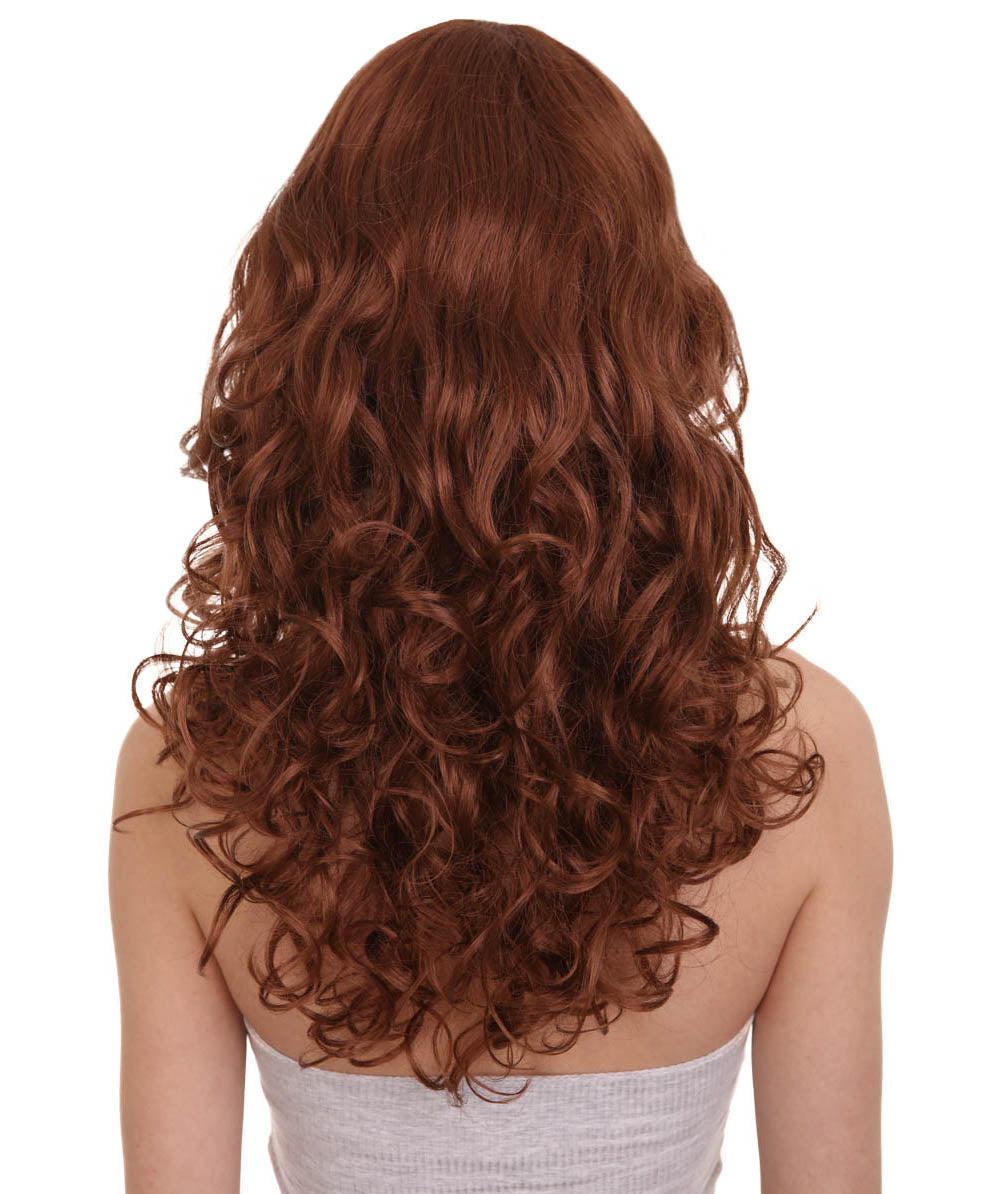 Wigs2you ハロウィンパーティープレミアム レディース H-1024 着用しやすい ベラウィッグ オーバーンブラウン色