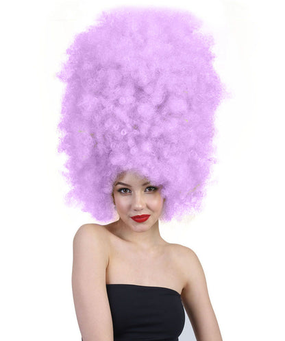 Wigs2youハロウィンパーティープレミアムレディースH-2007 着けやすい 非常に快適 スーパーサイズジャンボライトパープルアフロウィッグ