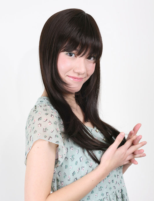 Wigs2you W-562 耐熱商品☆毛先のシャギーでスッキリとナチュラルに さらさらロングストレートスタイルです ウィッグネット付き