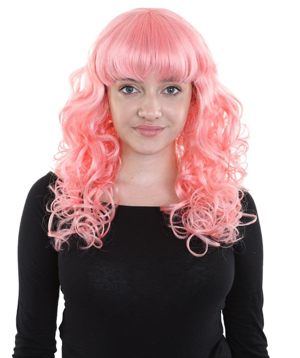 Wigs2you ハロウィンパーティープレミアム H-840 バットマン 女性ジョーカーウィッグ コーラルカラー