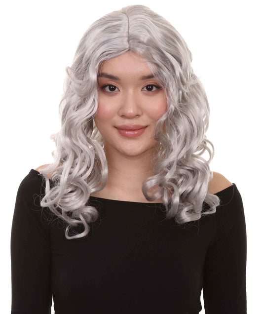 Wigs2you ハロウィンパーティープレミアムレディース H-1099 とても快適なアリスウィッグ 鏡の国のアリス グレー色