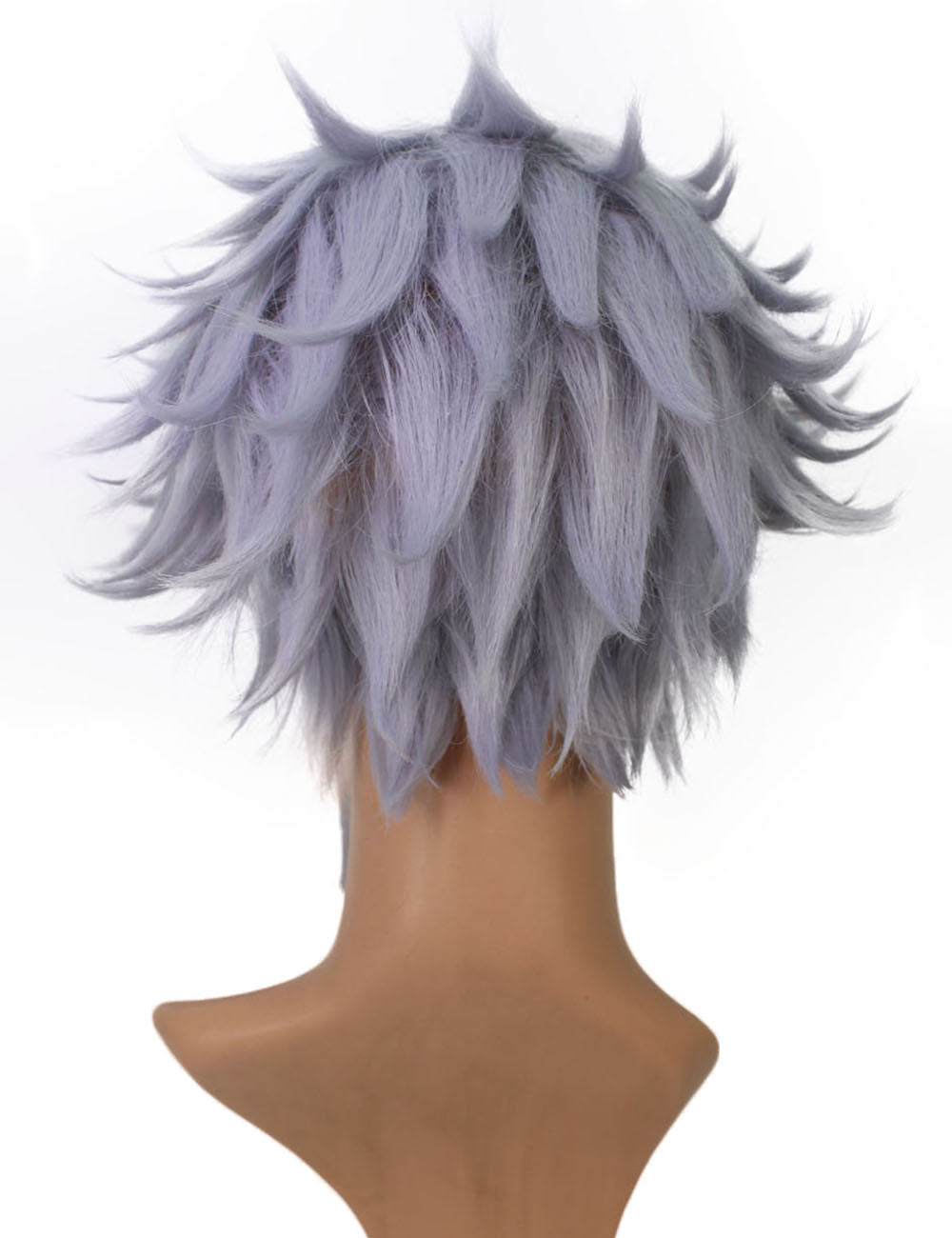 メンズファッション C-087 ショート C-パープルホワイト コスプレヒートスタイラブルウィッグ