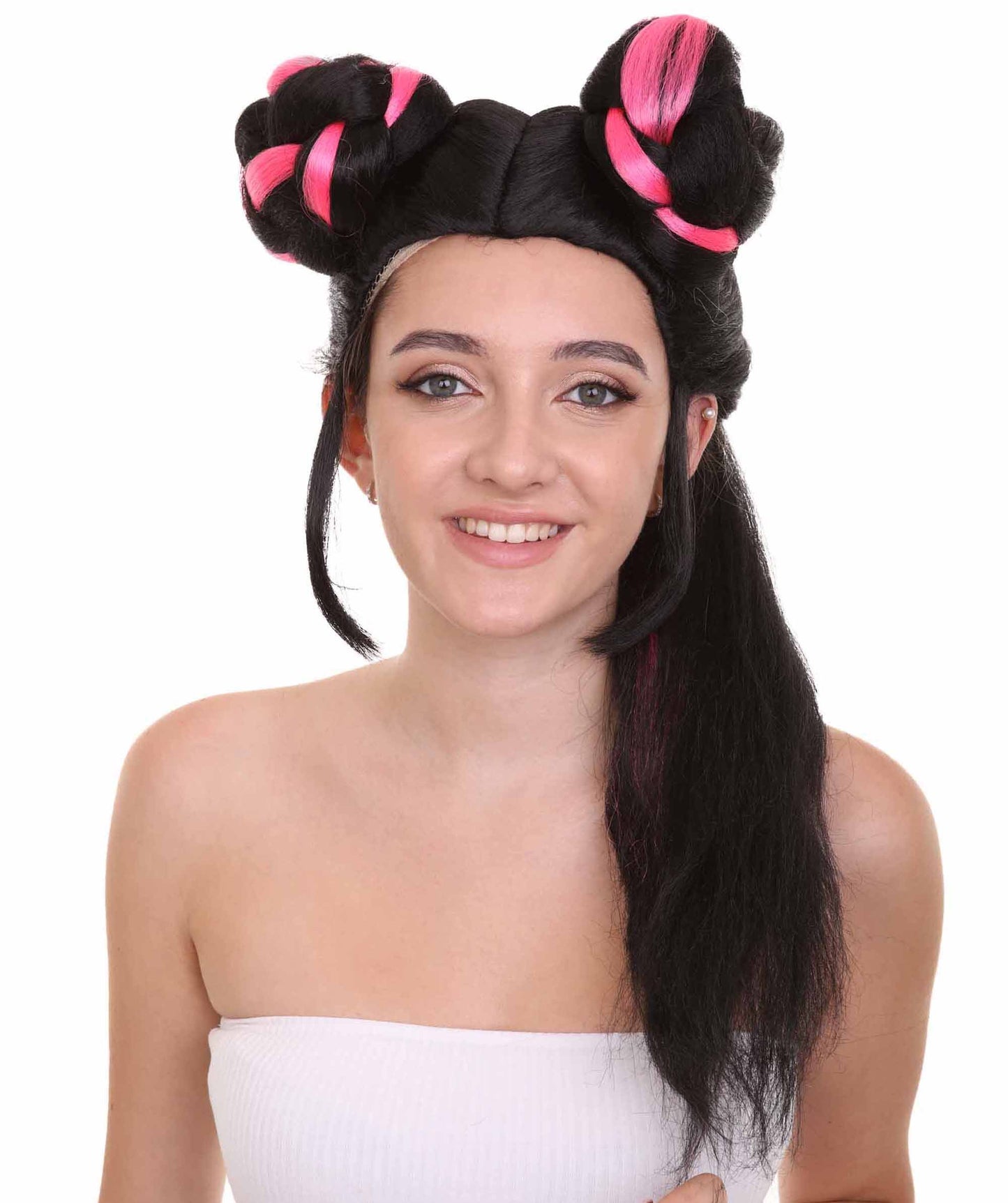 レディース Eurovision 2018 Netta Barzilai バンスタイル H-3839 ユーロビジョンソングコンテスト セレブリティウィッグ プレミアム 通気性の良い キャップレスキャップ