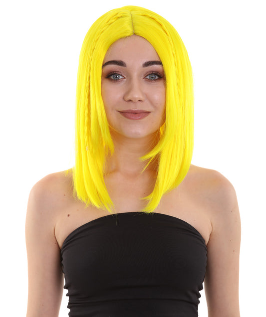 Wigs2you ハロウィンパーティープレミアム レディース H-920 スワンプクイーンウィッグ ネオンイエロー色
