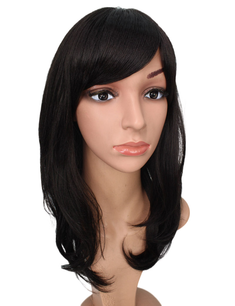エアリーカールが可愛い！ふわふわヘアで柔らかな女の子に  耐熱です ウィッグネット付き W-537