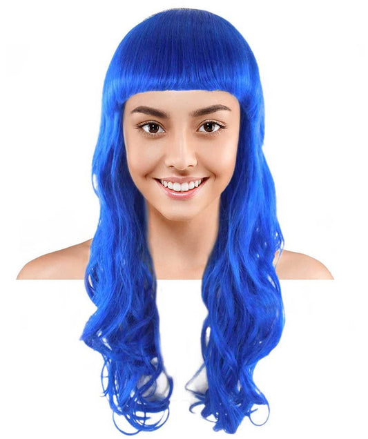 Wigs2you ハロウィン パーティー プレミアム H-820 バットマン 女性ジョーカー ウィッグ ダークブルー色