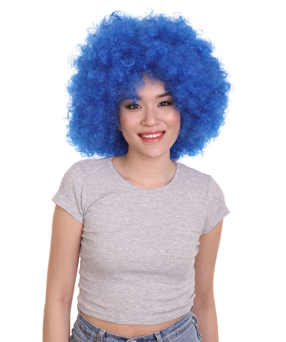短いアフロ道化ユニセックスのかつら ハロウィンかつらが割増空気を通すCaplessなキャップ H-2999であると考えていてください