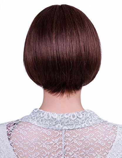 30歳〜40歳 若者の短い HT-022 100% ヒューマンヘア ナチュラルエレガンス ハンドタイド ヒューマンヘア束