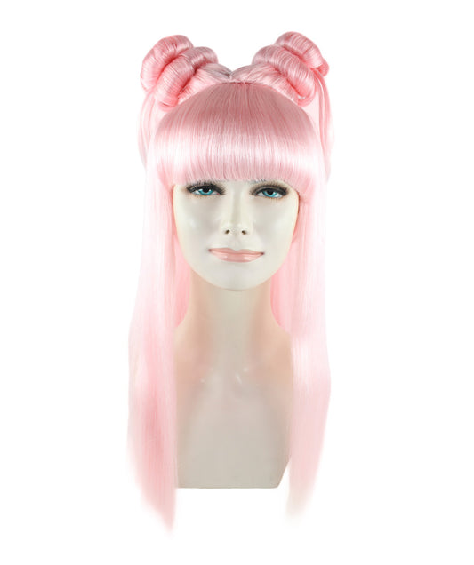 Wigs2you ハロウィン パーティー プレミアム レディース H-1210 快適なフィット感 LLT ピンク アジアン プリンセス ウィッグ
