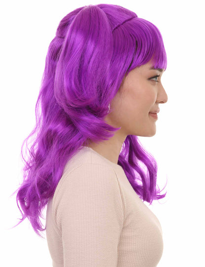 Wigs2you ハロウィンパーティー プレミアム レディース H-791 バナナエンジェルウィッグ ネオンパープル色