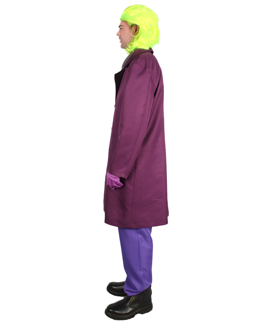 男性 JCP-132 のデラックスクラウンシアトリカルスーツコスチューム マルチカラーハロウィンコスチューム
