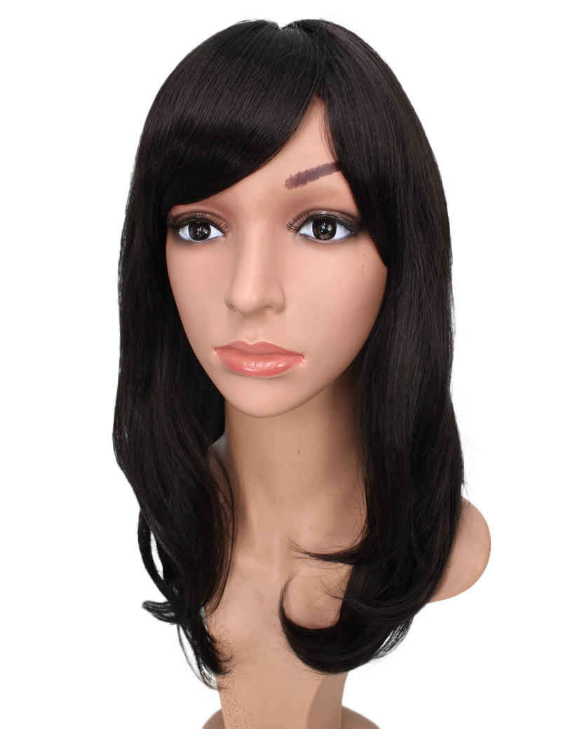 エアリーカールが可愛い！ふわふわヘアで柔らかな女の子に  耐熱です ウィッグネット付き W-537