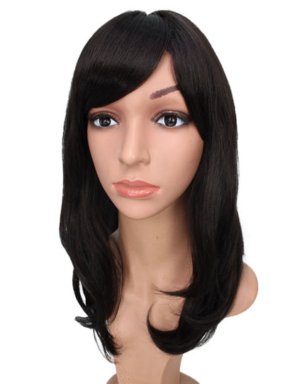 エアリーカールが可愛い！ふわふわヘアで柔らかな女の子に  耐熱です ウィッグネット付き W-537
