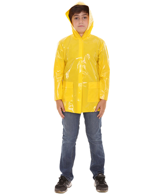 少年用 JCP-114(Kids) のイエローレインコートコスチューム ハロウィンにぴったり