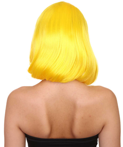 Wigs2you ハロウィン パーティー プレミアム 簡単に着用できる H-1126 とても快適なイエロー カーリー レディ ウィッグ