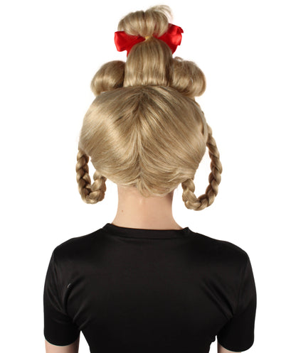 ハロウィンパーティープレミアムレディ H-5490 クリスマスクラシックストーリーキャラクターウィッグ (曲がる三つ編み付き)
