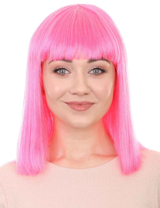 Wigs2you ハロウィン パーティー プレミアム レディース H-682 ミディアム ホットピンク ボブウィッグ